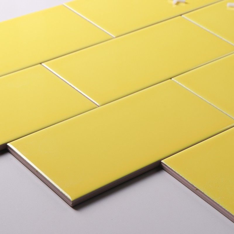 10 x 20 Azulejos de pared de cocina modernos para placas para salpicaduras de cocina Color amarillo