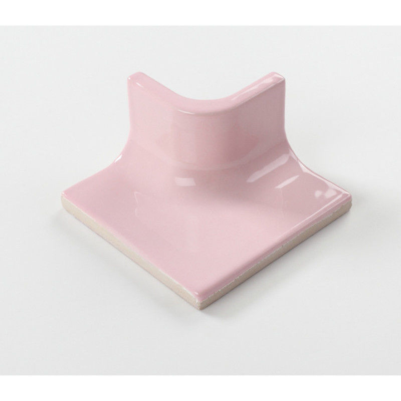 Decoración para el hogar Cintura - Línea Cenefa de cerámica Azulejo Color rosa