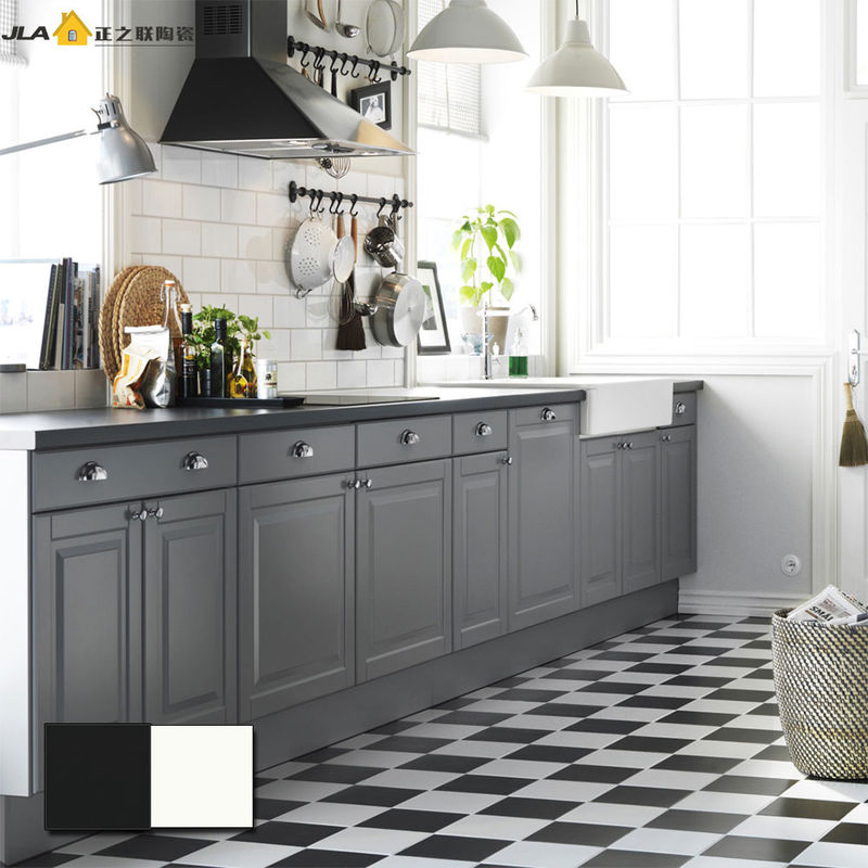 Azulejo negro clásico del cuarto de baño de 8x8 pulgadas, azulejos de la decoración de la cocina de los 20X20cm
