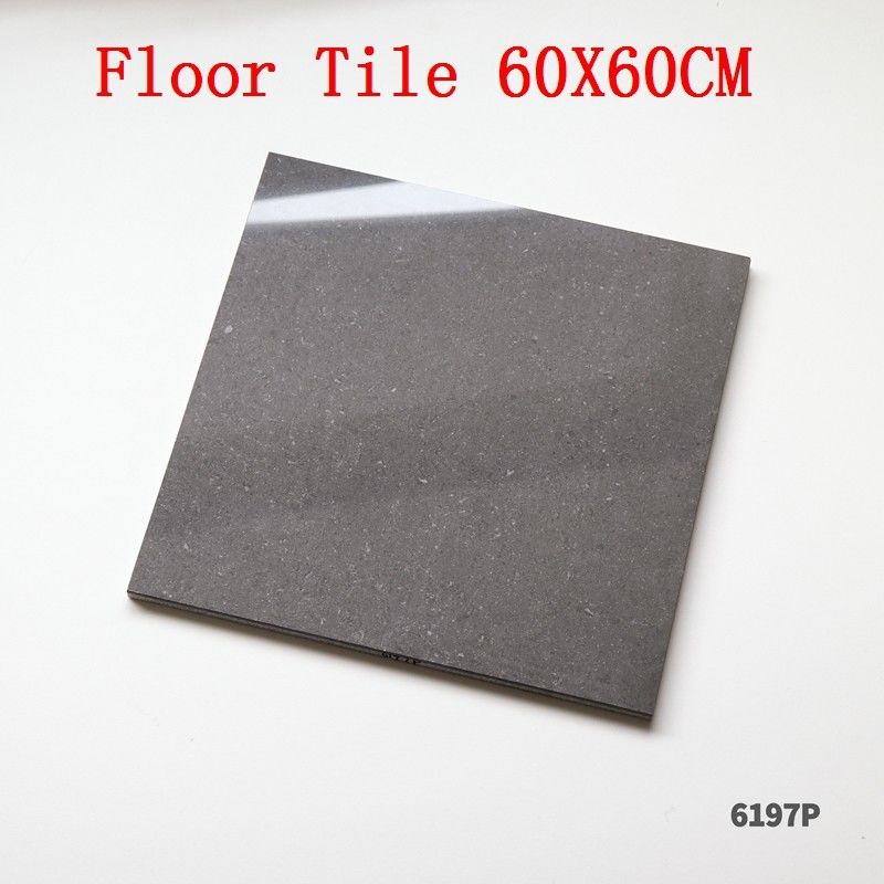 Azulejos de piso vitrificados para sala de estar Golden Vein 60x60 Azulejo de piso esmaltado de porcelana marrón oscuro